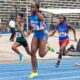 BVI's Adaejah Hodge winning her race at the 2022 Carifta Games in Kingston, Jamaica