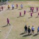 Girls participating in BVIFA Women's Football Festival on Virgin Gorda.