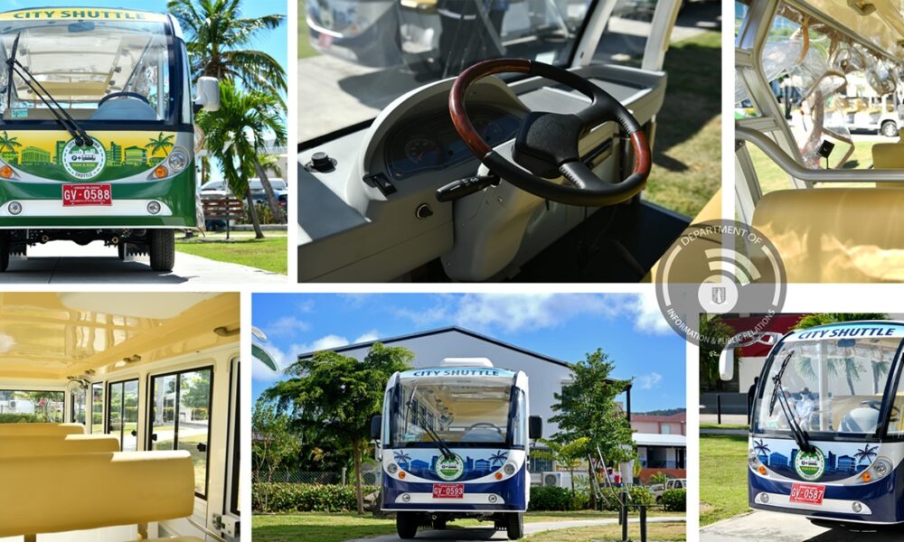 Collage of photos showing City Shuttle service