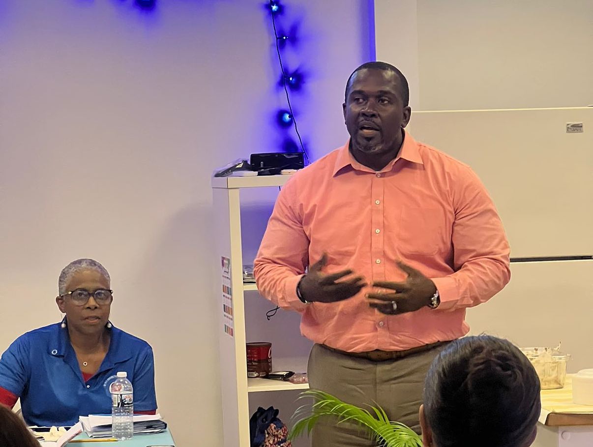 Health Minister Marlon Penn makes remarks at BVI Diabetes Association (BVIDA) meeting