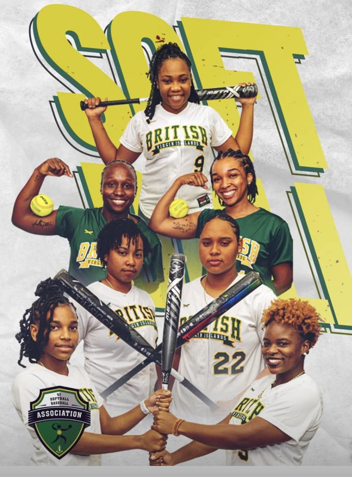 BVI women's softball team