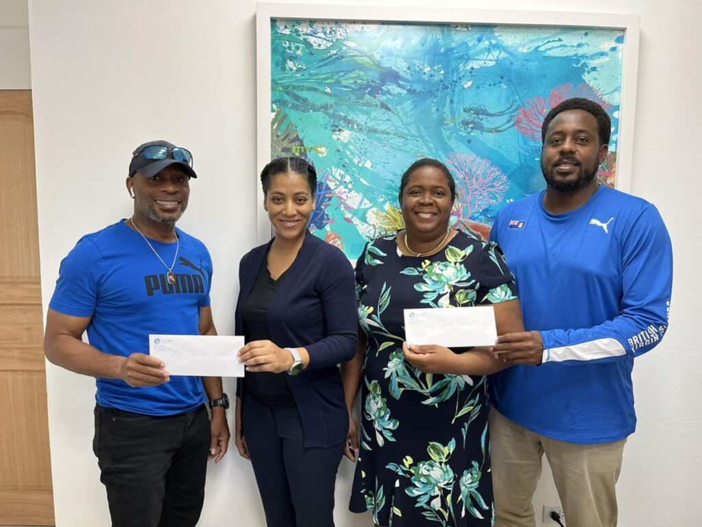 From left: Willis Todman, Treasurer BVIAA; Charlie Stanislauus, Administrative Officer, Unite BVI; Dawn Crabbe-Herbert, Consulting Services; Steve Augustine, President BVIAA.