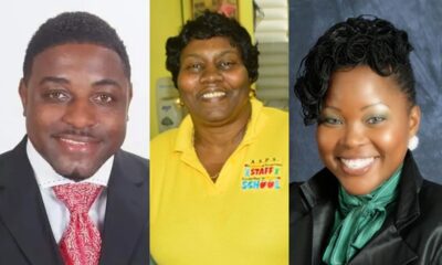 From left: Kevin 'OJ' Smith (3rd District candidate), Marieta Headley-Flax (2nd District candidate), and Zoe Walcott (at-large candidate)