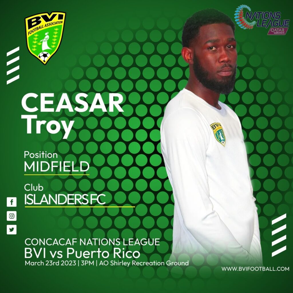 Troy Caesar is captain of the team