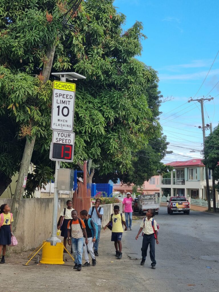 Enhancing Road Safety: Solar Radar Signs Installed at BVI Schools