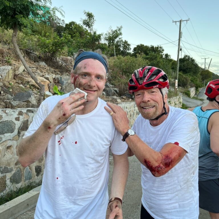 Sir Richard Branson Suffers Injuries in Cycling Accident on Virgin Gorda