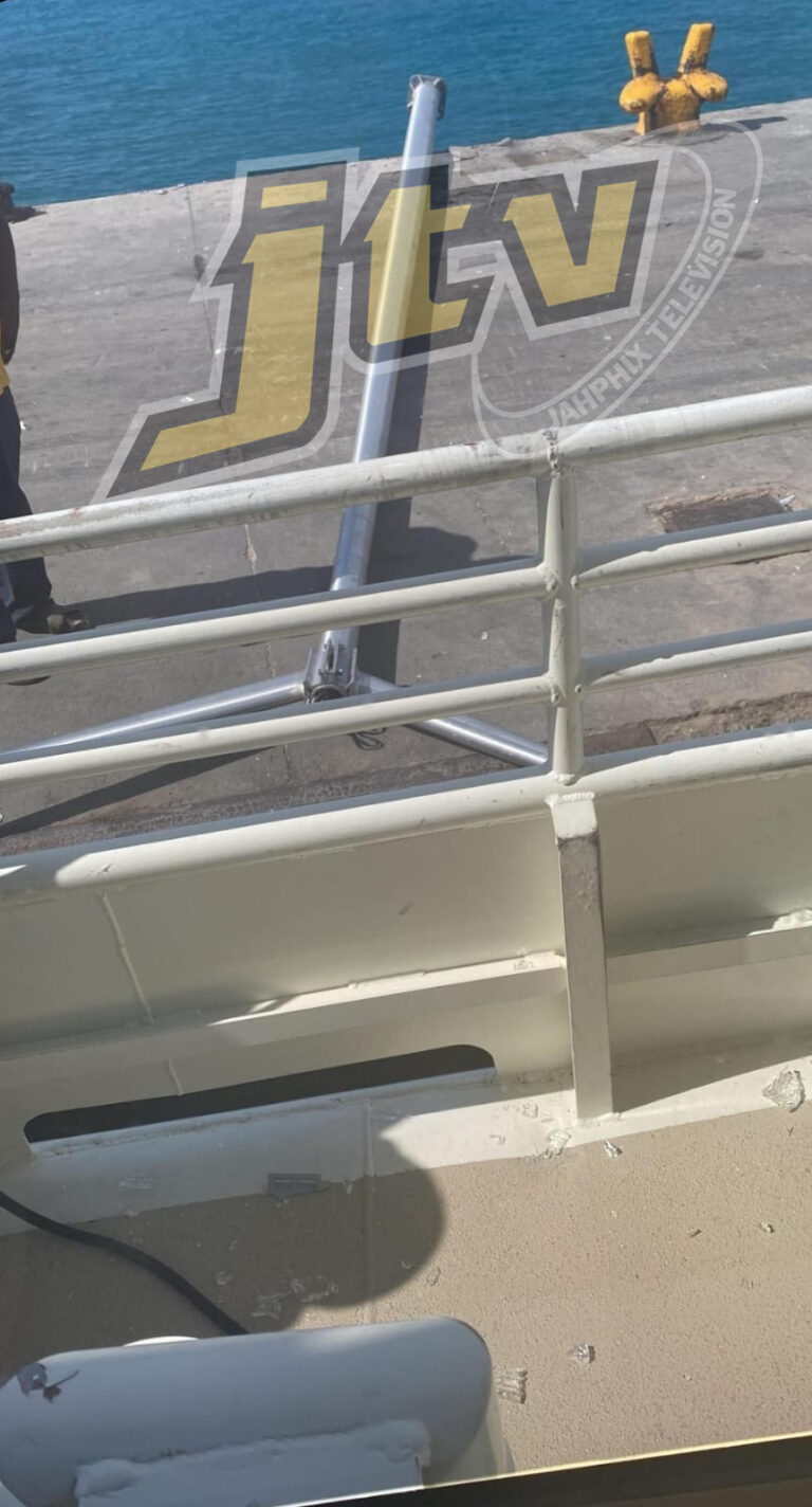 Man Narrowly Escapes Pole Striking Ferry Window