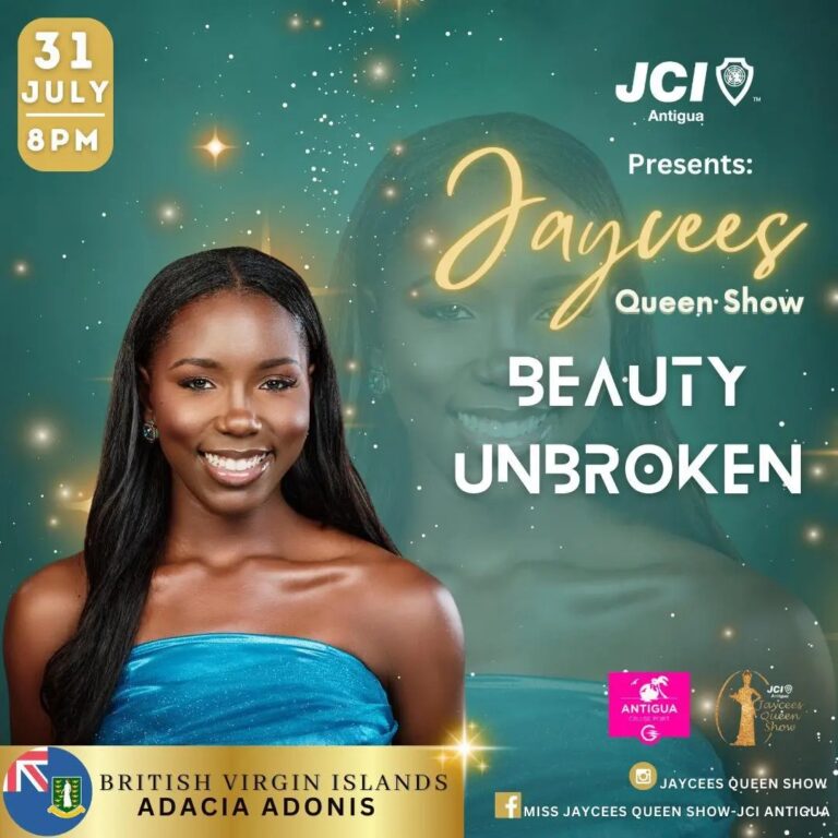 Miss BVI 2024 Adacia Adonis to Compete in Miss Jaycees Queen Show
