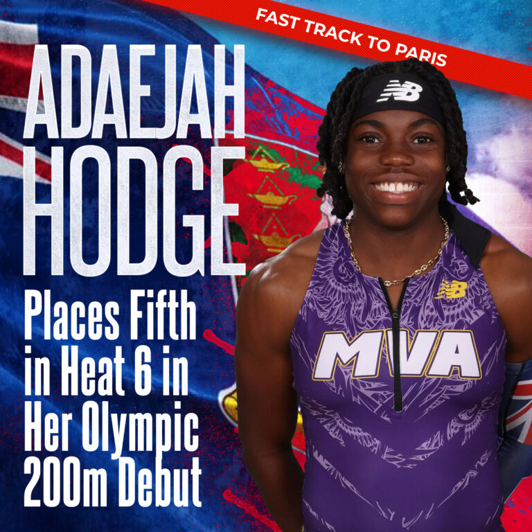 Adaejah Hodge Places Fifth in Olympic 200m Debut