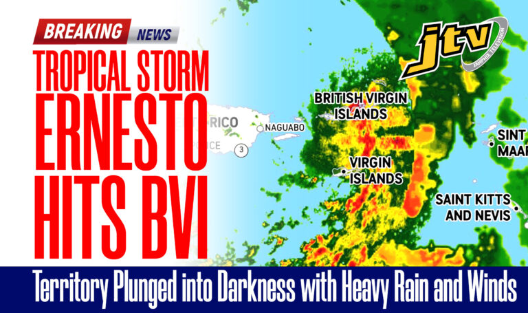 Tropical Storm Ernesto Hits BVI: Territory Plunged into Darkness with Heavy Rain and Winds