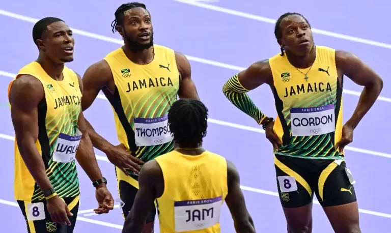 Jamaica’s Men’s 4x100m Relay Team Falls Short, Missing Olympic Final by 0.06 seconds