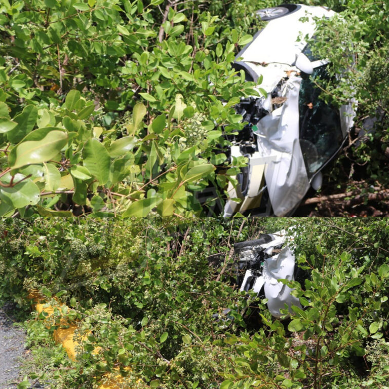 Mangled Kia SUV Spotted in Cox Heath Area of Tortola