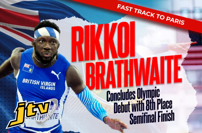 Rikkoi Brathwaite Concludes Olympic Debut with 8th Place Semifinal Finish