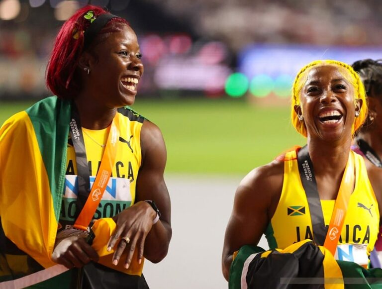 Jamaica’s Sprinting Legends Shelly-Ann Fraser-Pryce and Shericka Jackson Out of Paris 2024 Relays