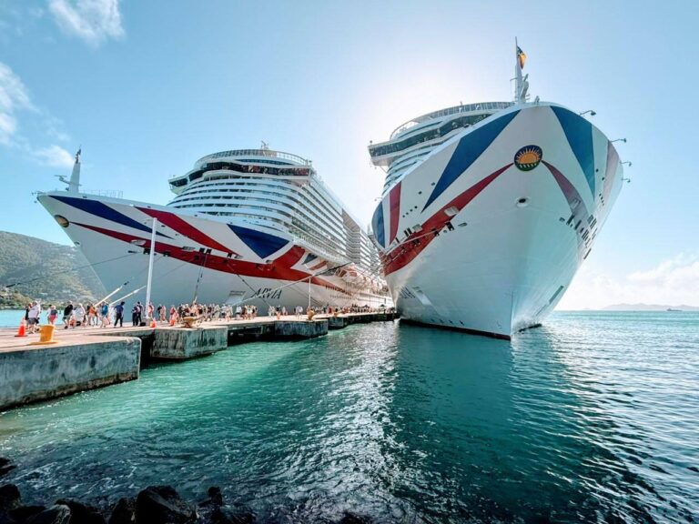 Historic First: Iona and Avira Dock Together in the British Virgin Islands