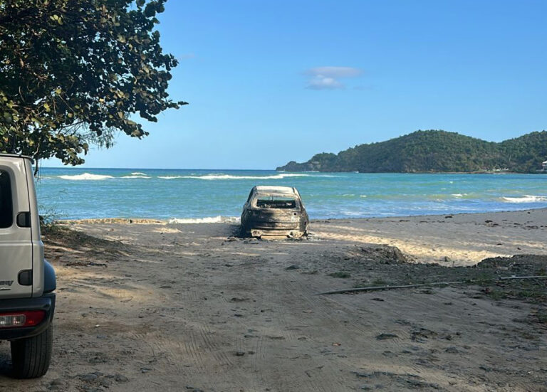 Burnt-Out Vehicle Discovered at Brewers Bay, Suspected to Be Missing Kia