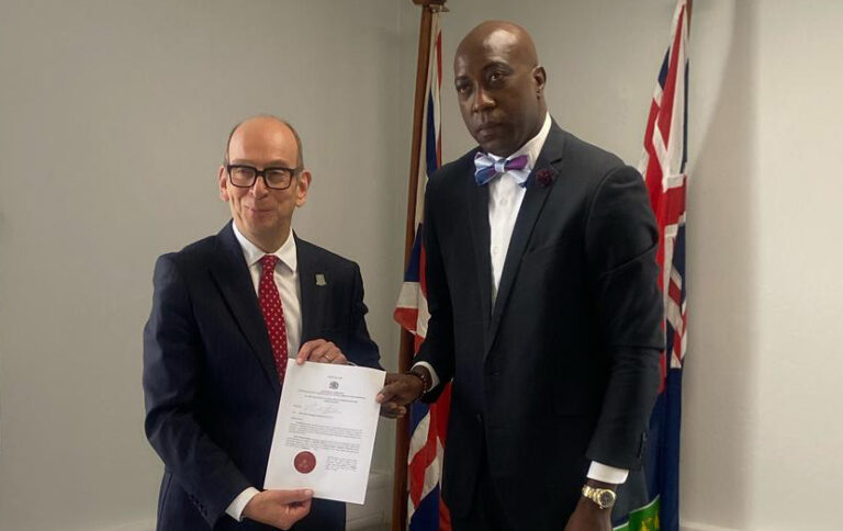 Myron Walwyn Sworn in as Leader of the Opposition in the British Virgin Islands