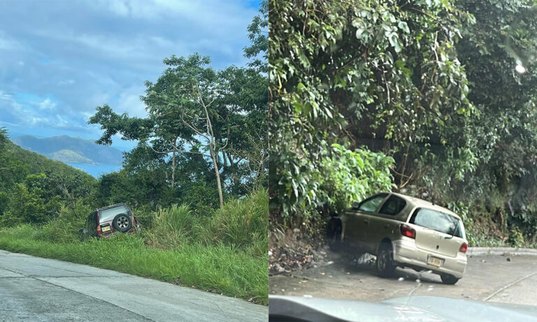 Two Vehicles Run Off Windy Hill/Ridge Road, Motorists Urged to Exercise Caution