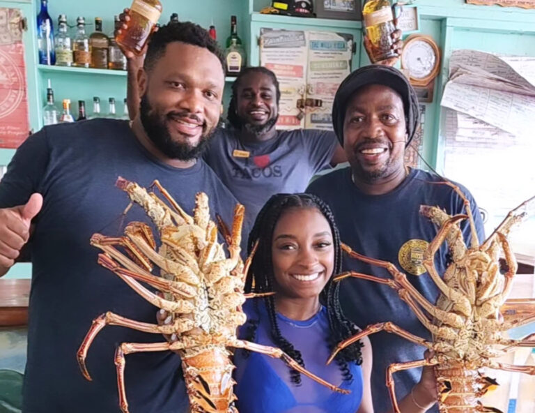 Simone Biles Owens Makes Surprise Visit to Soggy Dollar Bar in Jost Van Dyke