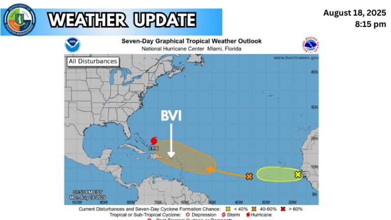 Tropical Wave Approaching Virgin Islands, Forecasters Say
