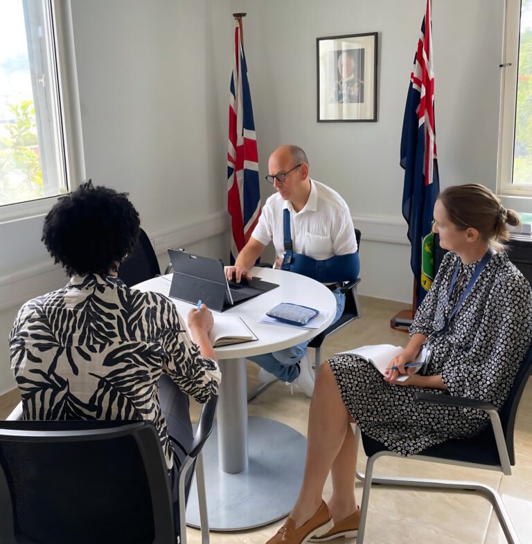 Governor Pruce Returns to BVI for Tropical Storm Erin Preparations