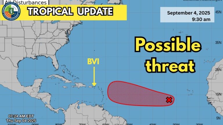 Tropical Disturbance in Atlantic Could Approach Virgin Islands, Officials Warn