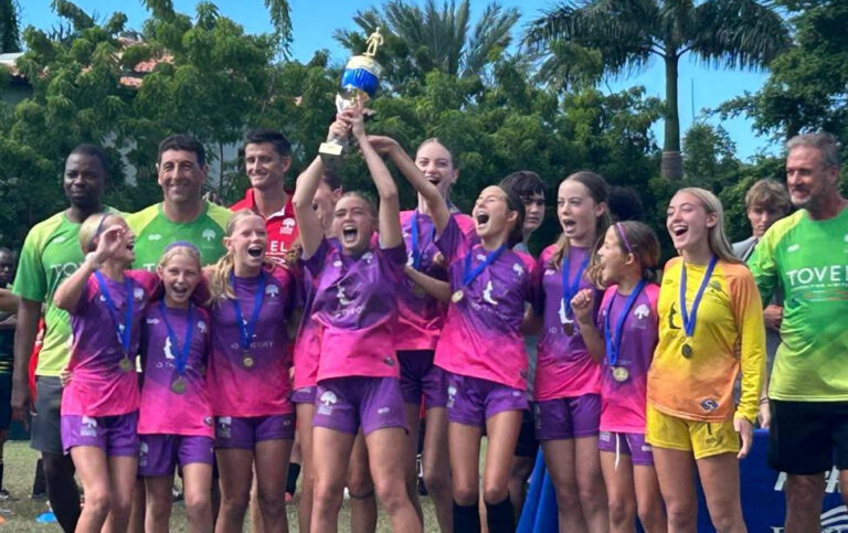 Cedar U13 Girls Win IB Football Tournament in the Bahamas