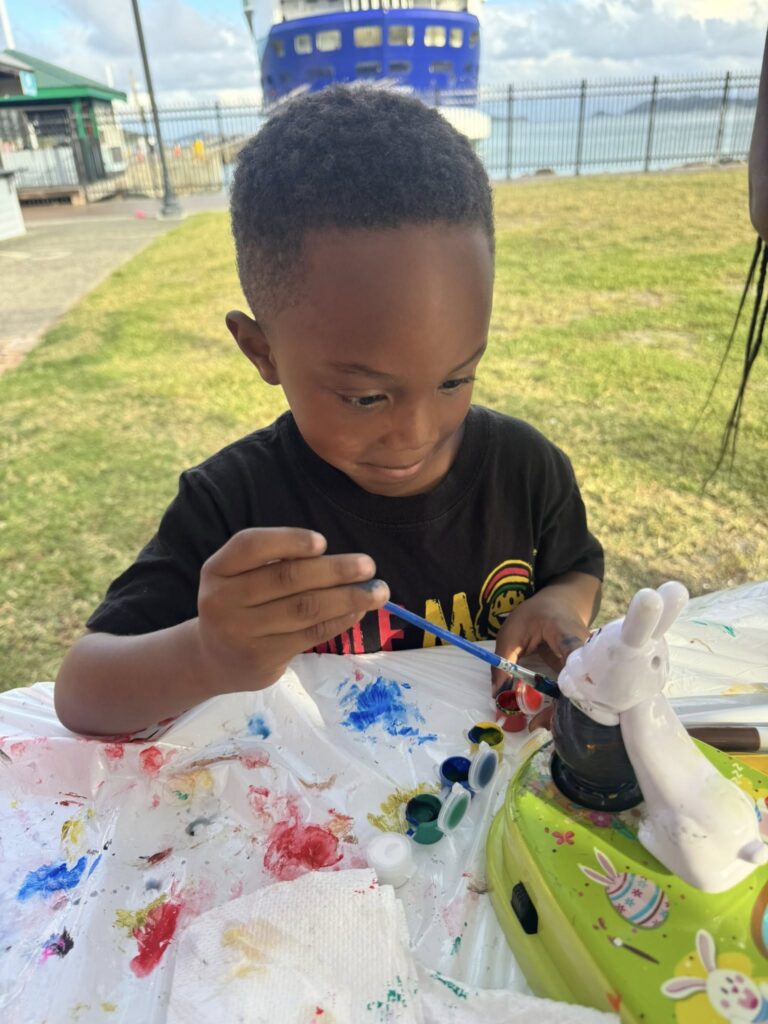 Families Turn Out for CIL Easter Egg Decorating Event at Tortola Pier Park