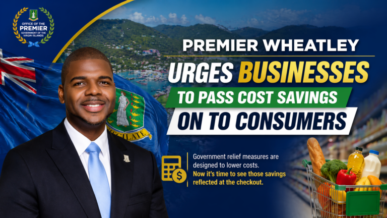 Premier Wheatley Urges Businesses to Pass Cost Savings on to Consumers